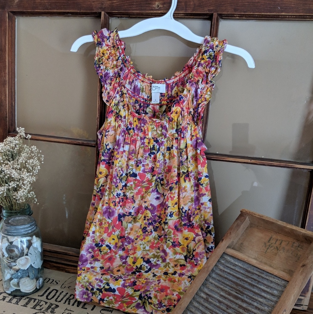 Loft floral blouse